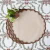 Isabella Taupe & Chocolate Placemats (Set of 4)