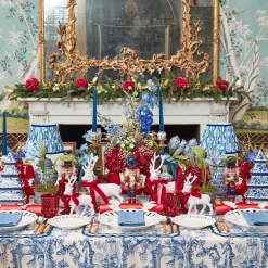 Isla Blue Toile Tablecloth