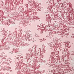 Isla Pink Toile Tablecloth