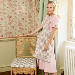 Isla Putty & Pink Gingham Apron