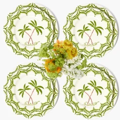 Jardin de Palmier Dinner & Starter Plates (Set of 8)
