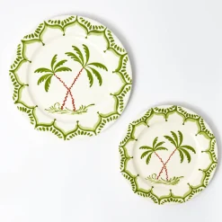 Jardin de Palmier Dinner & Starter Plates (Set of 8)