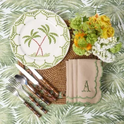 Jardin de Palmier Dinner & Starter Plates (Set of 8)
