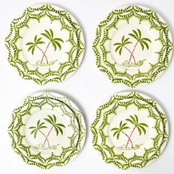 Jardin de Palmier Dinner & Starter Plates (Set of 8)
