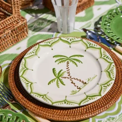 Jardin de Palmier Dinner & Starter Plates (Set of 8)