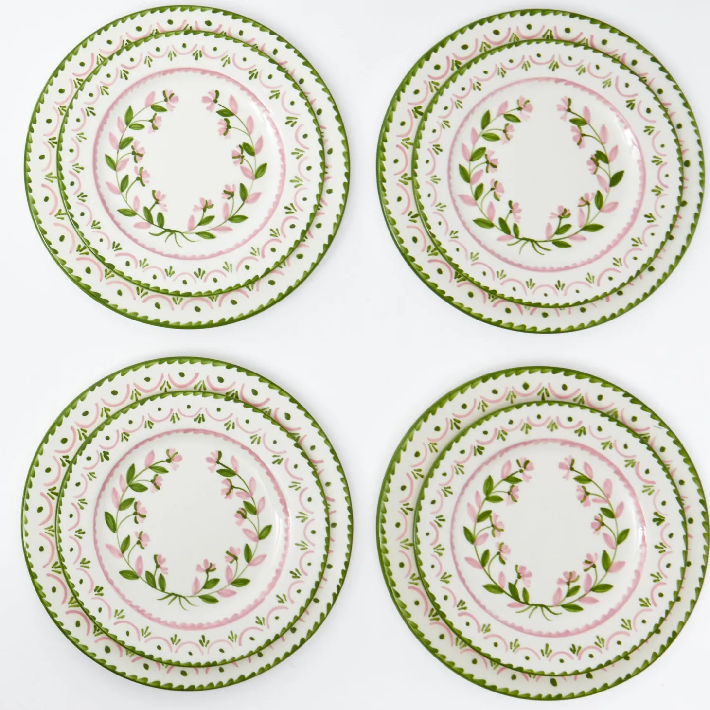 Josephine Garland Dinner & Starter Plates (Set of 8)