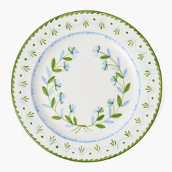 Josephine Green & Blue Dinner Plate