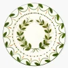 Josephine Olive & Gold Garland Dinner Plate