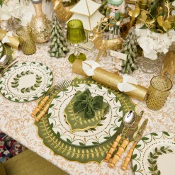 Josephine Olive & Gold Garland Dinner Plate