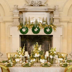 Josephine Olive & Gold Garland Dinner Plate