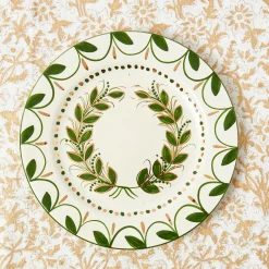 Josephine Olive & Gold Garland Starter Plate