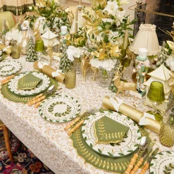 Josephine Olive & Gold Garland Starter Plate