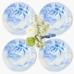 Julia Blue Marbled Dinner Plate (Set of 4)