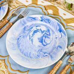 Julia Blue Marbled Dinner Plate (Set of 4)