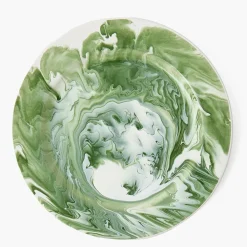 Julia Green Marbled Dinner Plate