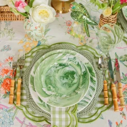 Julia Green Marbled Starter Plates (Set of 4)