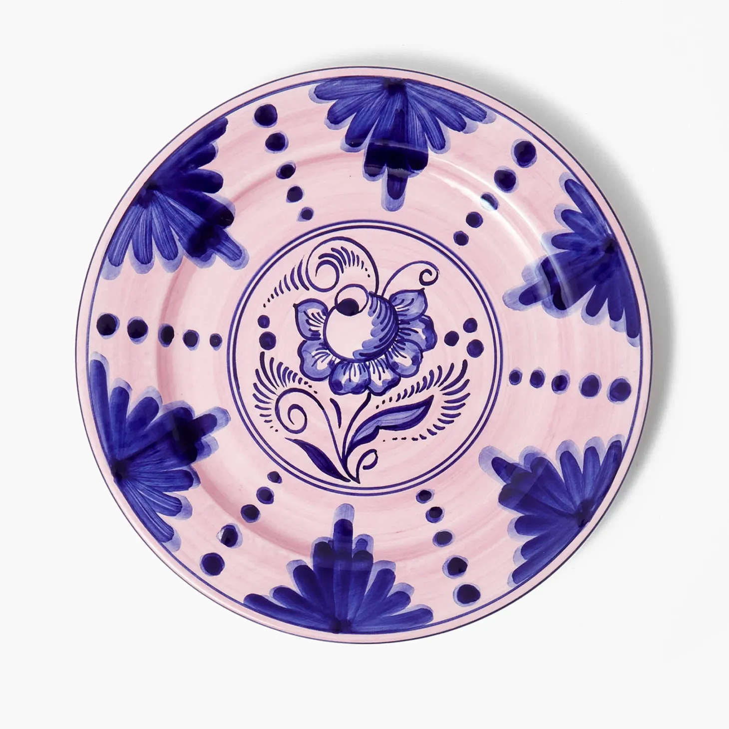 Kamari Pink & Blue Dinner Plate