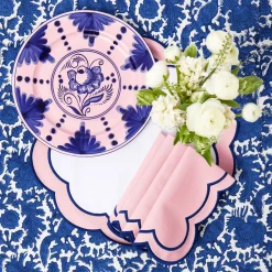 Kamari Pink & Blue Dinner Plate