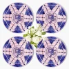 Kamari Pink & Blue Dinner & Starter Plates (Set of 8)
