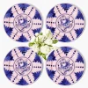 Kamari Pink & Blue Dinner Plates (Set of 4)