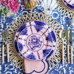 Kamari Pink & Blue Starter Plates (Set of 4)