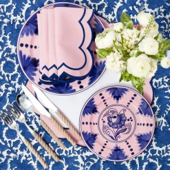 Kamari Pink & Blue Starter Plates (Set of 4)