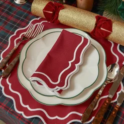 Katherine Berry Red Napkins (Set of 4)