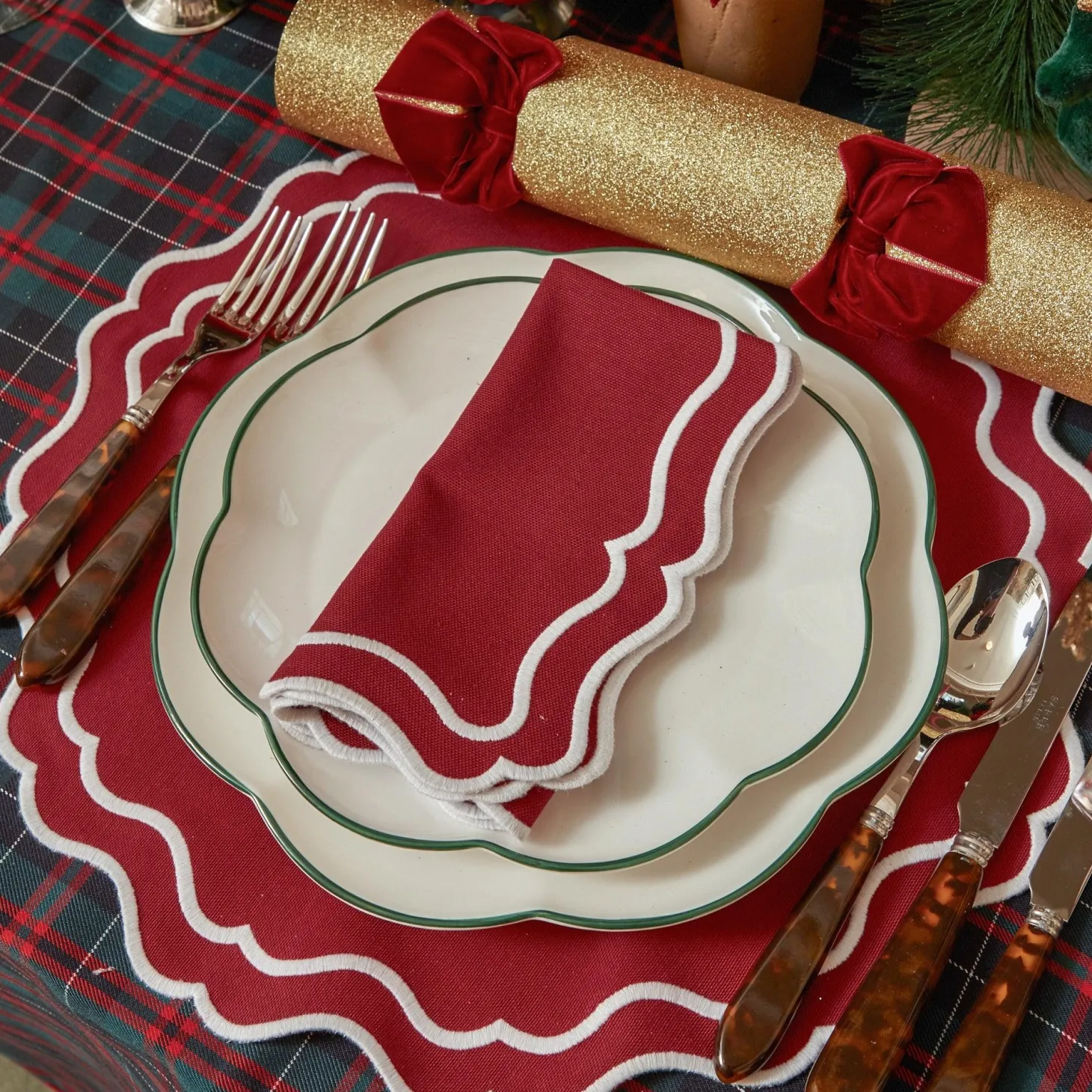 Katherine Berry Red Napkins (Set of 4)