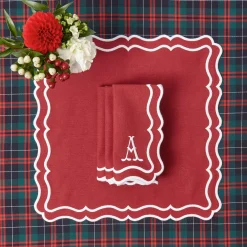 Katherine Berry Red Napkins (Set of 4)