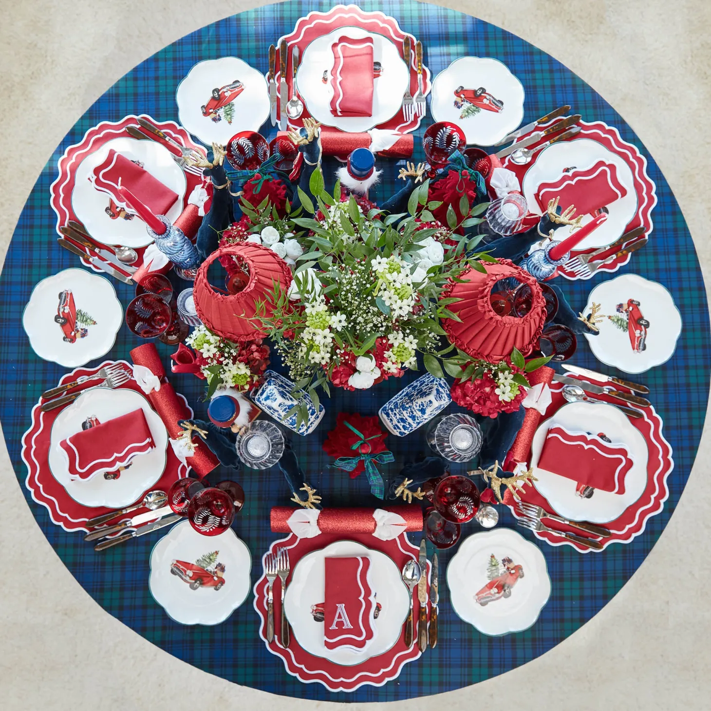 Katherine Berry Red Napkins (Set of 4)