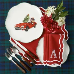 Katherine Berry Red Napkins (Set of 4)