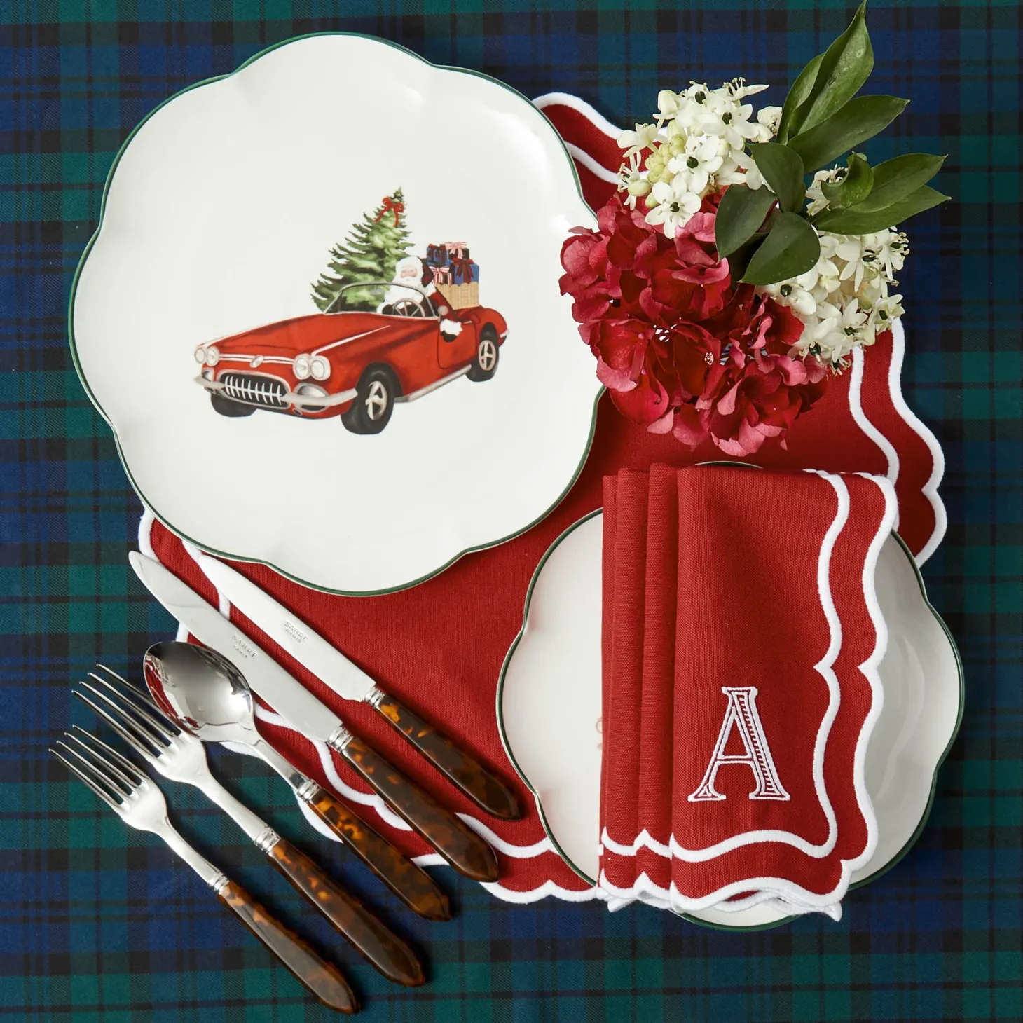 Katherine Berry Red Napkins (Set of 4)