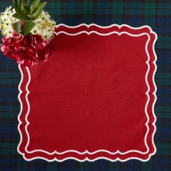 Katherine Berry Red Napkins (Set of 4)
