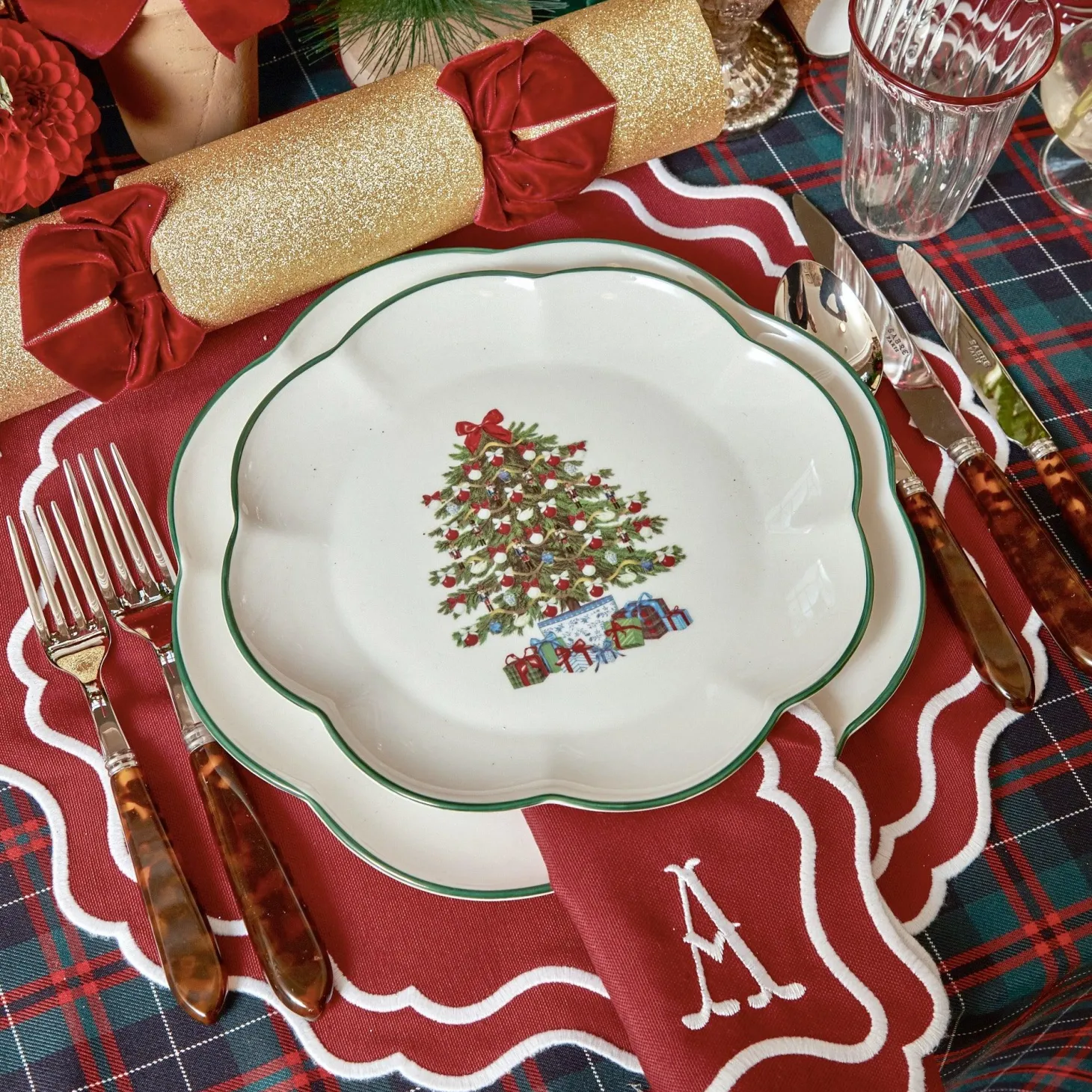 Katherine Berry Red Napkins (Set of 4)