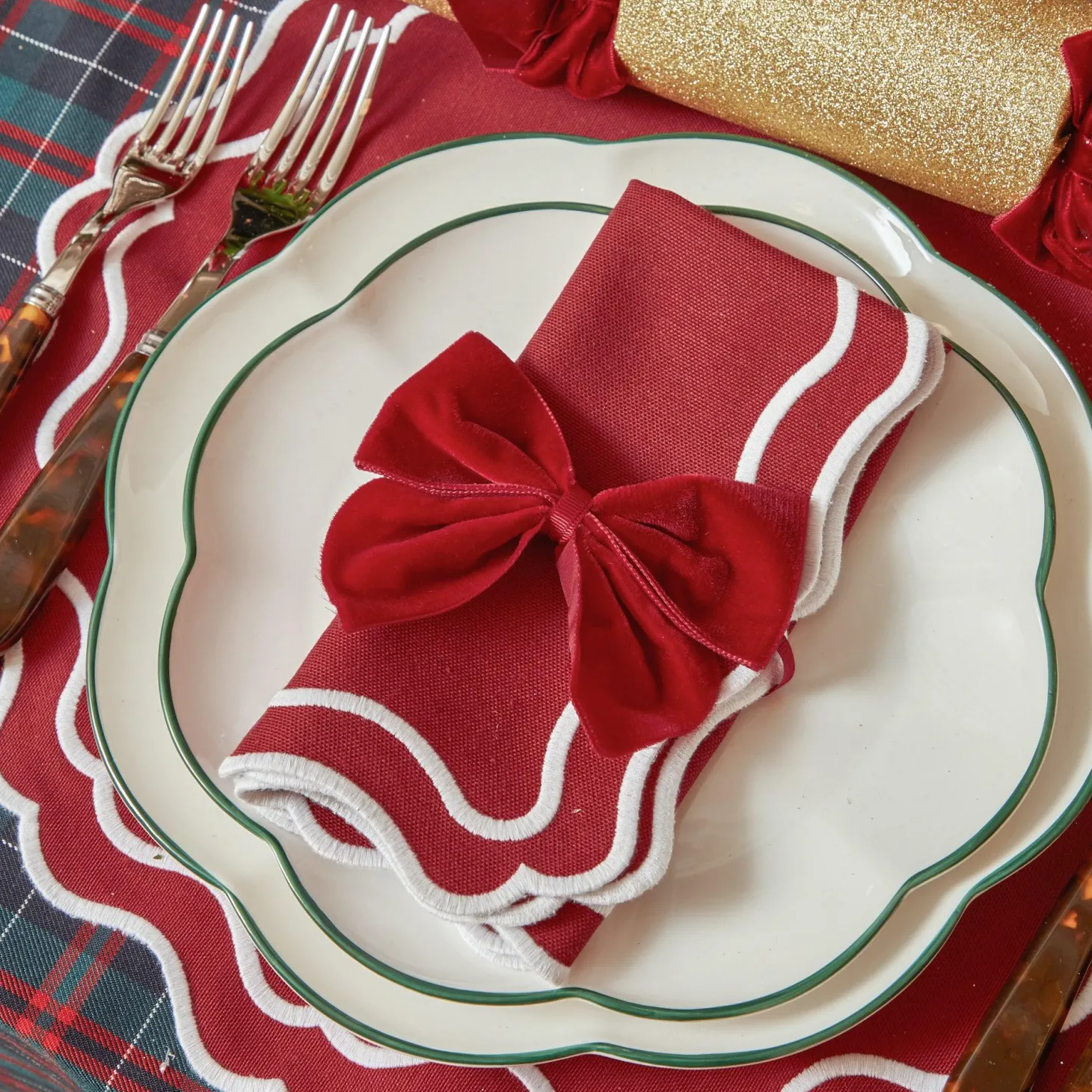 Katherine Berry Red Napkins (Set of 4)