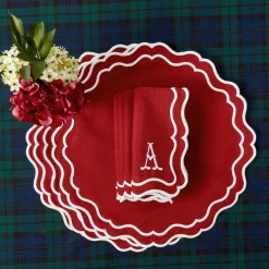 Katherine Berry Red Placemats & Napkins (Set of 4)