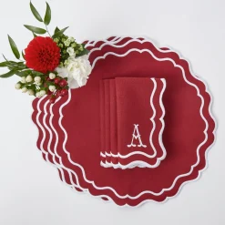 Katherine Berry Red Placemats & Napkins (Set of 4)