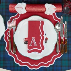 Katherine Berry Red Placemats & Napkins (Set of 4)