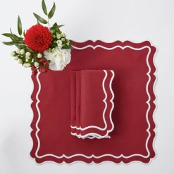 Katherine Berry Red Placemats & Napkins (Set of 4)