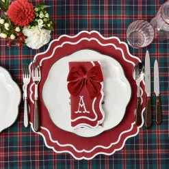 Katherine Berry Red Placemats & Napkins (Set of 4)