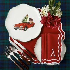 Katherine Berry Red Placemats & Napkins (Set of 4)