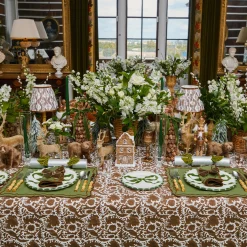 Katherine Green & Chocolate Napkins (Set of 4)