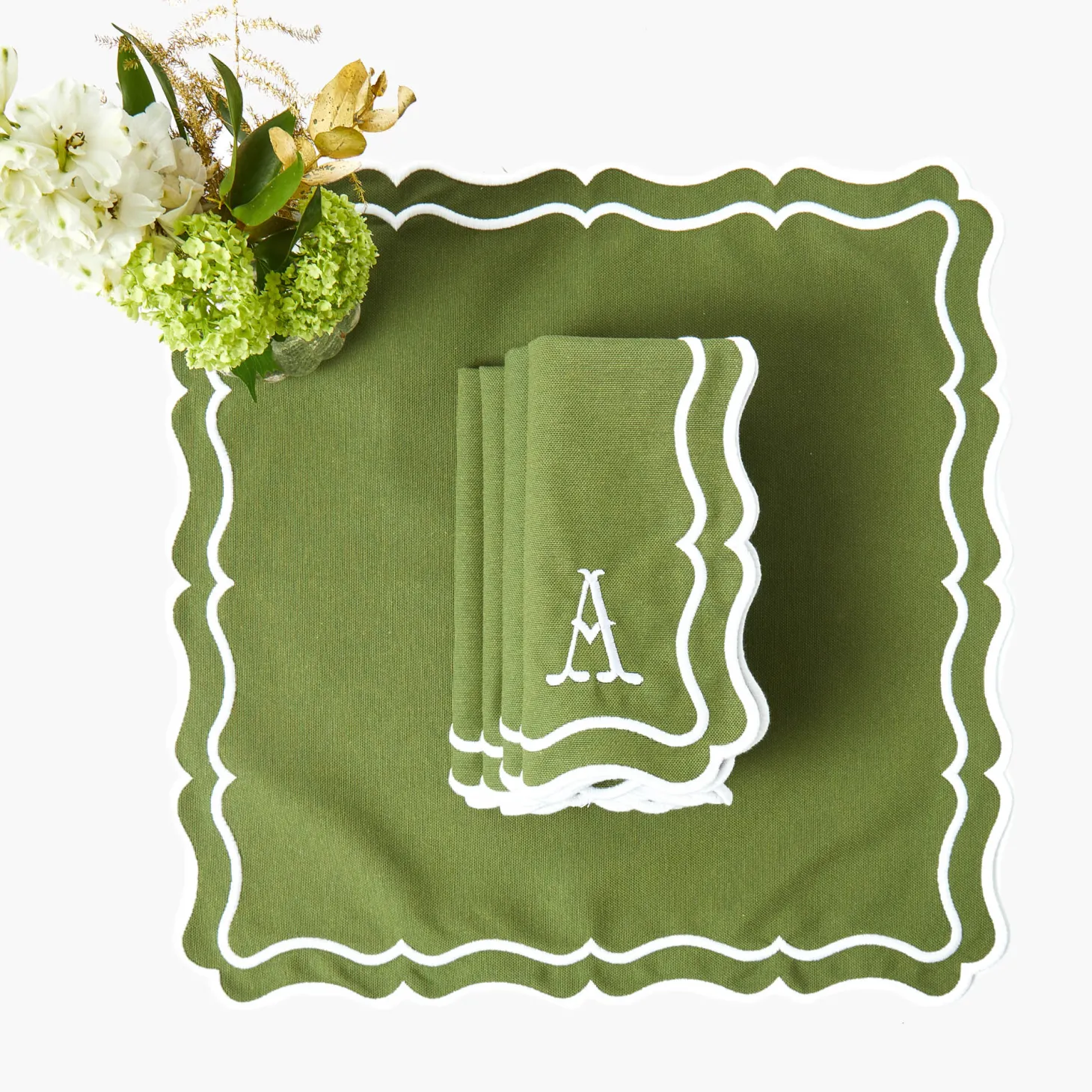 Katherine Green Napkins (Set of 4)