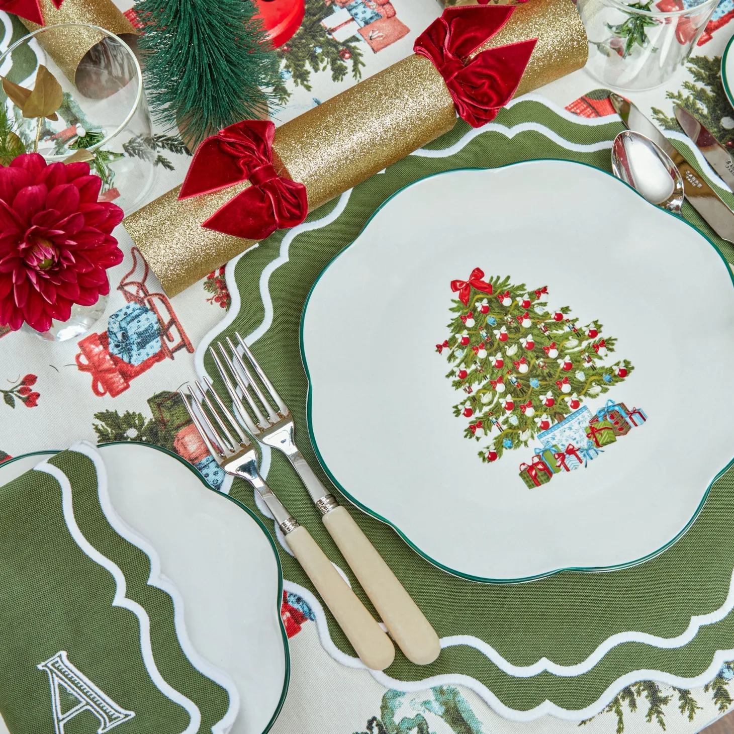 Katherine Green Napkins (Set of 4)