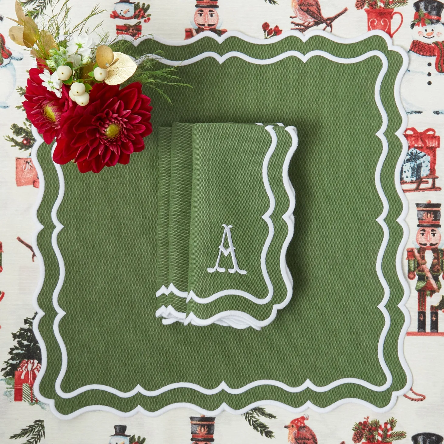Katherine Green Napkins (Set of 4)