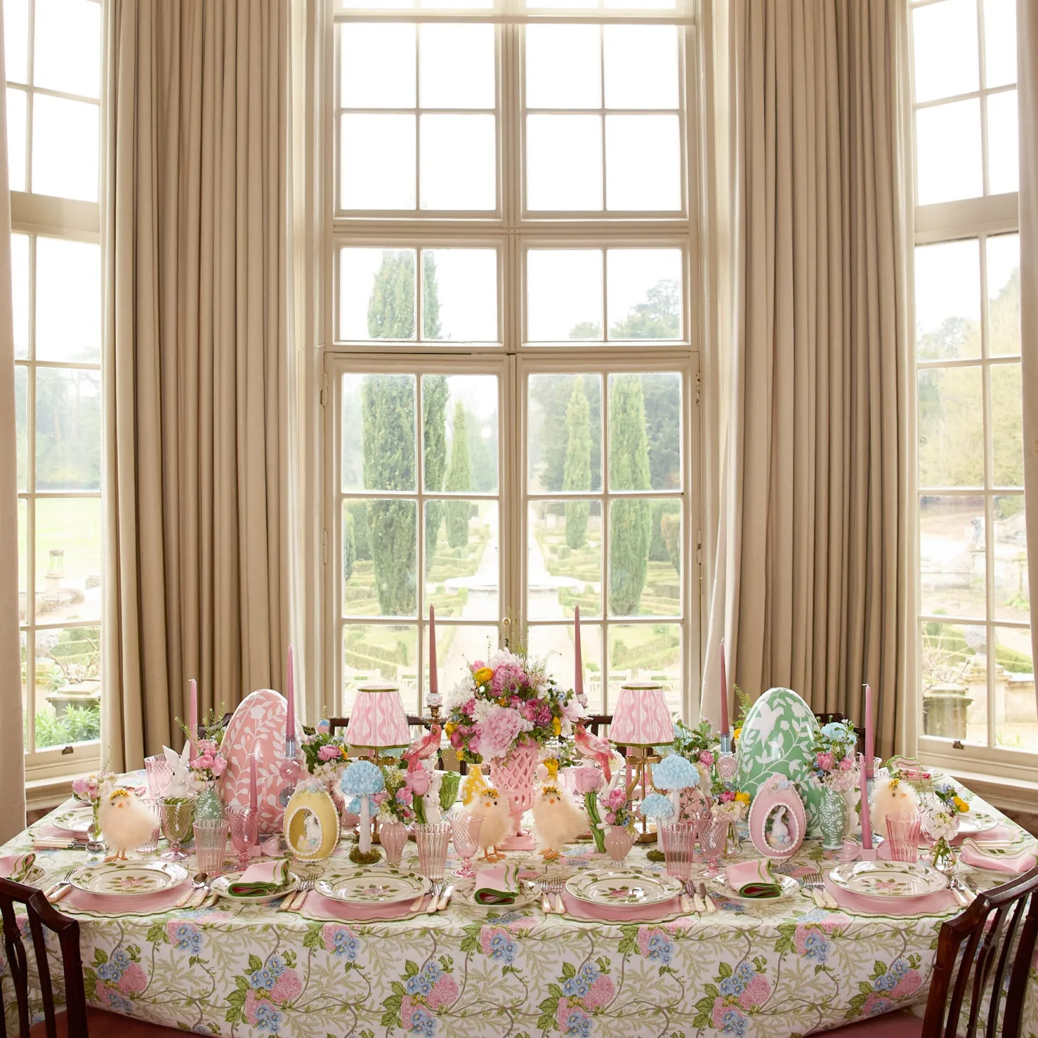 Katherine Pink & Green Napkins (Set of 4)