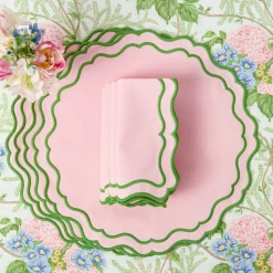 Katherine Pink & Green Napkins (Set of 4)