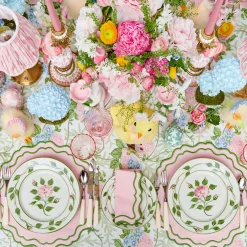 Katherine Pink & Green Placemats & Napkins (Set of 4)