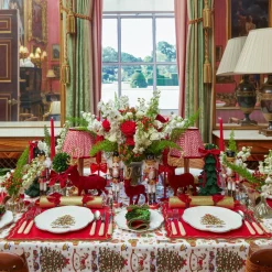 Katherine Red & Green Placemats & Napkins (Set of 4)
