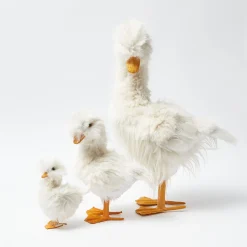 Large Fluffy Geese (Pair)